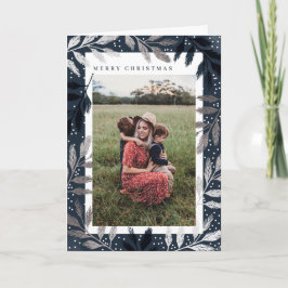 ホイル枝メリークリスマスフォト シーズンカード