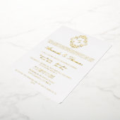 ホイル結婚ス 箔招待状 (回転した状態)