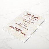 ホイル結婚式招待状 – 完全に編集可能 箔招待状 (回転した状態)