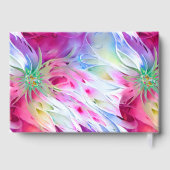 ホイル花抽象芸術パターンフローラ結婚夏 ゲストブック (裏面)