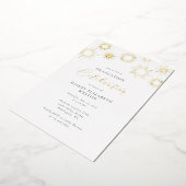 ホイル花火卒業パーティー招待状カード 箔招待状 (回転した状態)