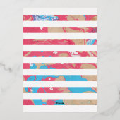 ホイル霜降りイースターエッグの休日のフォトカード – 金ゴールド 箔シーズンカード (裏面)