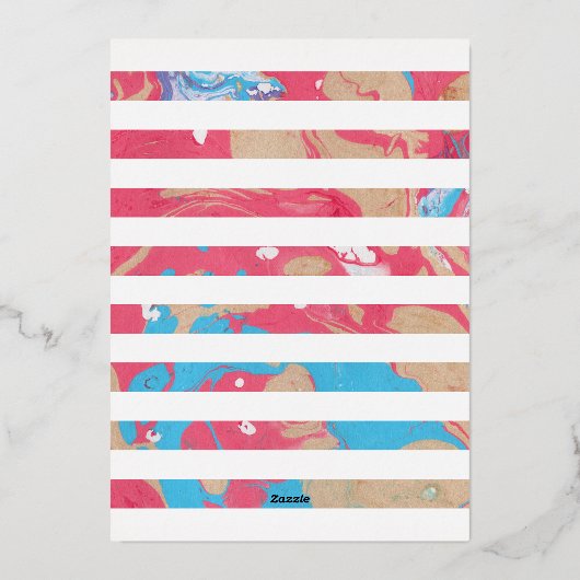 ホイル霜降りイースターエッグの休日のフォトカード – 金ゴールド 箔シーズンカード (裏面)