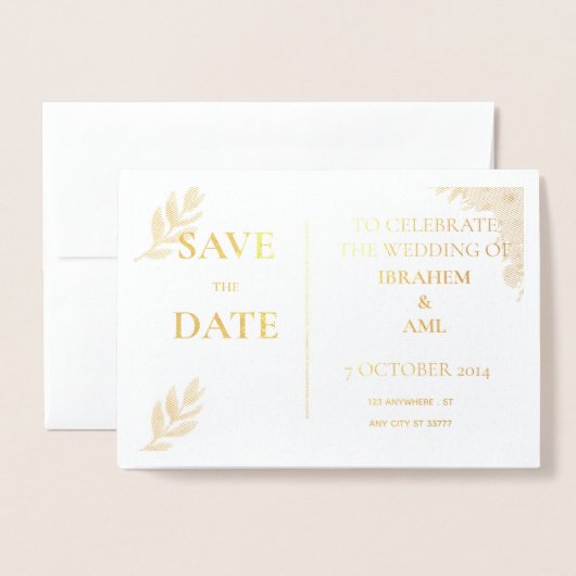 ホイル カード (封筒付き正面)