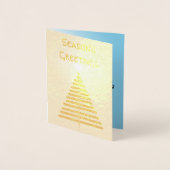 ホイル カード - グラフィック ツリーと星 (正面)