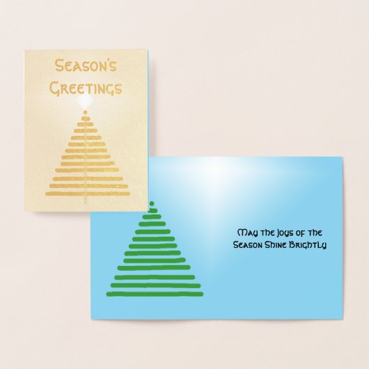 ホイル カード - グラフィック ツリーと星 (ディスプレー)