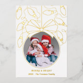 ホイル+明メリーるいオーナメントフォトカード 箔シーズンカード (正面)