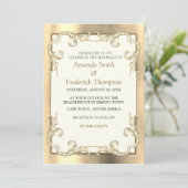 ホイル・金ゴールド・シルバー・ブラス結婚ズ 招待状 (スタンド正面)