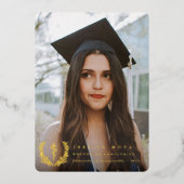 ホイルAsclepius Med School卒業発表 箔招待状 (正面)