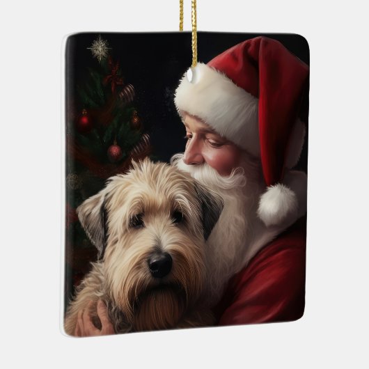ホイートンテリアウィズサンタクロースフェスティバルクリスマス セラミックオーナメント (右)
