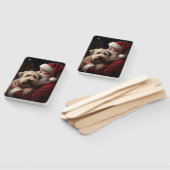 ホイートンテリアウィズサンタクロースフェスティバルクリスマス ハンドファン (組立なし)