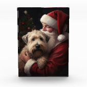 ホイートンテリアウィズサンタクロースフェスティバルクリスマス フォトブロック (正面)