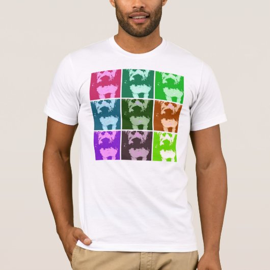 ホイートンテリアポップ・アートのアート Tシャツ (正面)