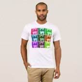 ホイートンテリアポップ・アートのアート Tシャツ (正面フル)
