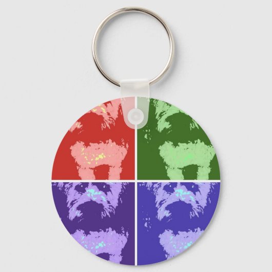 ホイートンテリア キーホルダー (正面)