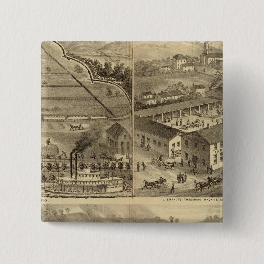 ホイーリングアイロン·ワークスホイーリングアイロン·爪、 ネイル社 缶バッジ (正面)