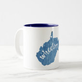 ホイーリングウェストバージニア木目 ツートーンマグカップ (正面左)