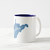 ホイーリングウェストバージニア木目 ツートーンマグカップ (正面右)