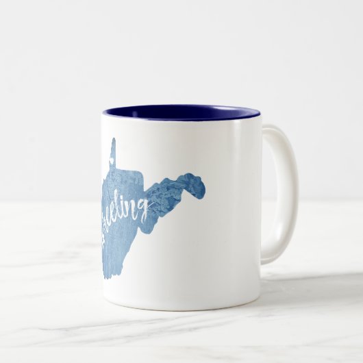 ホイーリングウェストバージニア木目 ツートーンマグカップ (正面右)