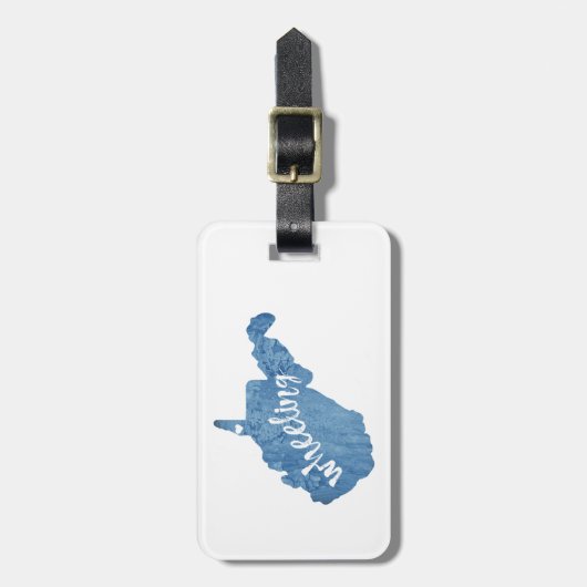 ホイーリングウェストバージニア木目 ラゲッジタグ (正面縦)