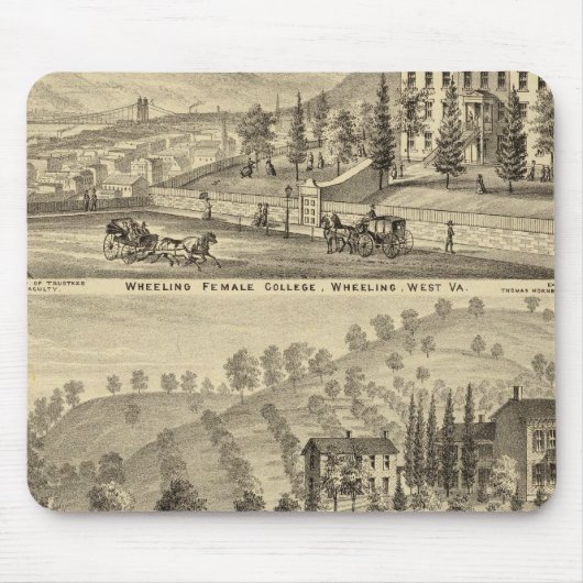 ホイーリング女子大学 マウスパッド (正面)