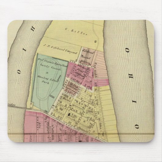 ホイーリング島 マウスパッド (正面)