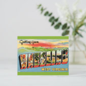 ホイーリング WV ヴィンテージ ポストカード (スタンド正面)