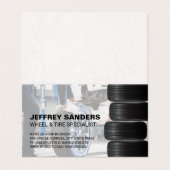 ホイールとタイヤのサービス | 自動車修理 名刺 (外部フラット)