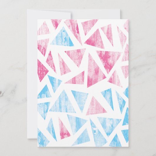 ホイールまたはヒールの性別による招待の表示 招待状 (裏面)