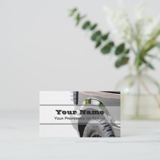 ホイールエレガント・タイヤ専門家向け名刺 名刺 (スタンド正面)