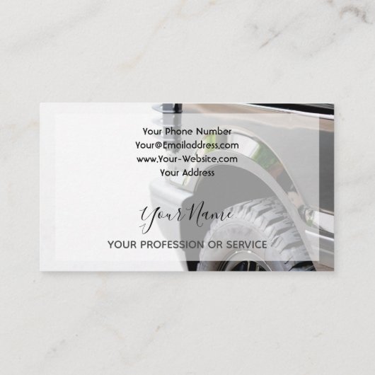 ホイールエレガント・タイヤ専門家向け名刺 名刺 (裏面)