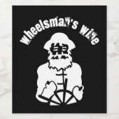 ホイールスマンのワインボート船積み船乗り船ステア ワインラベル (シングルラベル)