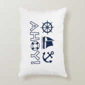 ホイールセーリングボートいかりアホイ！ダークブルー アクセントクッション (正面(垂直))