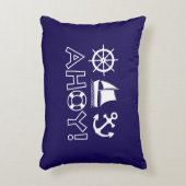 ホイールセーリングボートいかりアホイ!ヘビーホワイト アクセントクッション (正面(垂直))