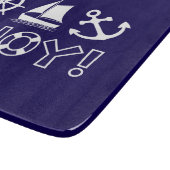 ホイールセーリングボートいかりアホイ！ヘビーホワイト カッティングボード (角)