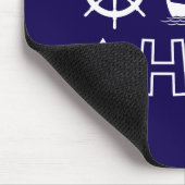 ホイールセーリングボートいかりアホイ！ヘビーホワイト マウスパッド (コーナー)