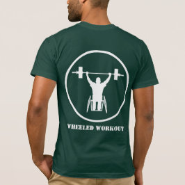 ホイールトレーニング – 白いロゴ – 緑 – Tシャツ