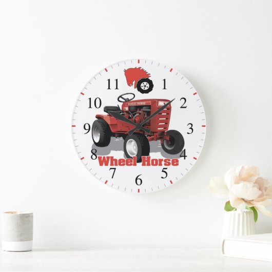 ホイールホースC 100ヴィンテージアンティークガーデントラクタ ラージ壁時計 (ホーム)