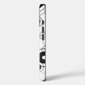 ホイール内ホイール黒と白のiPhoneケース Case-Mate iPhoneケース (裏面 / 左)