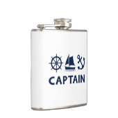 ホイール帆船いかりキャプテンダークブルー フラスク (右)