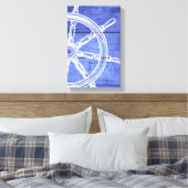 ホイール航海のウッドスタイルキャンバス印刷 キャンバスプリント (インサイチュ (寝室))