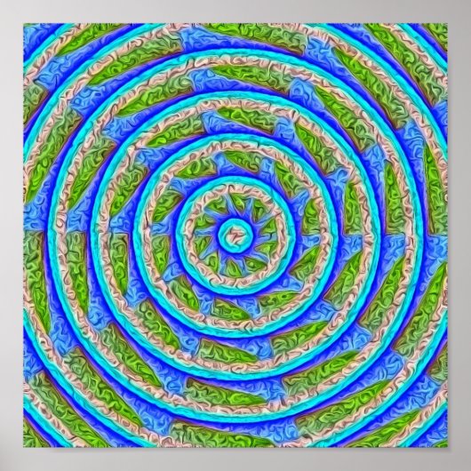 ホイール2抽象芸術 ポスター (正面)