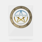 ホイール・オブ・ザ・イヤーとメタル・星形五角形 アクリルサイン (正面)