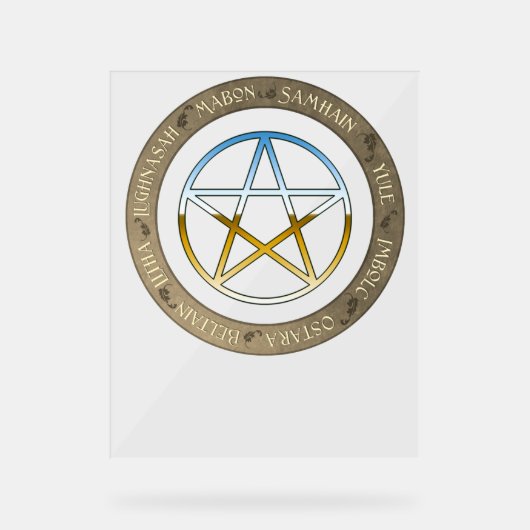 ホイール・オブ・ザ・イヤーとメタル・星形五角形 アクリルサイン (正面)