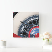 ホイール スクエア壁時計 (ホーム)