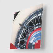 ホイール スクエア壁時計 (傾斜)