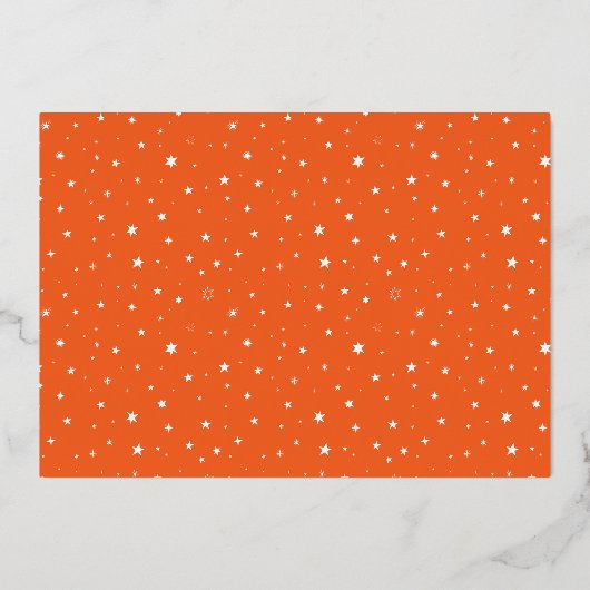 ホイ実在ルでハ不気味ロウィン誕生日 箔招待状 (裏面)