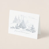 ホイ実在ルの冬がクリスマスのヤギを願う 箔カード (正面)