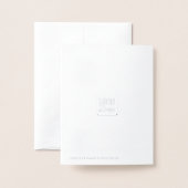 ホイ実在ルアールデコ結婚式招待状カード 箔カード (裏面封筒付き)