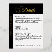 ホイ実在ルエレガントバタフライ囲いカード 箔招待状ポストカード (正面)